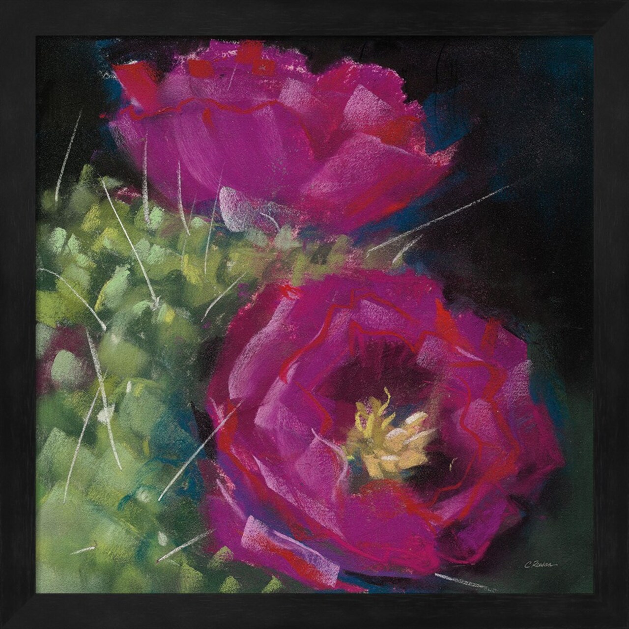 Blooming Succulent III by Carol Rowan 13" x 13" Framed Wall Art